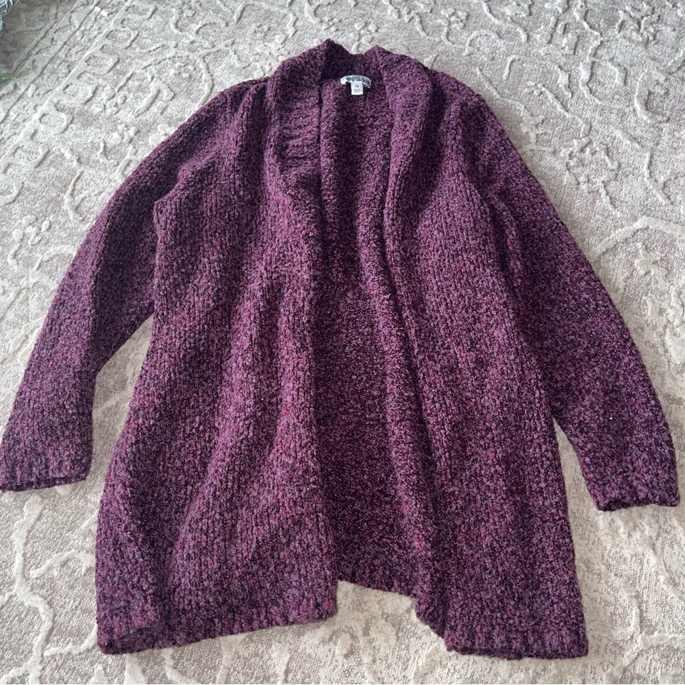 Croft & Barrow Maroon Purple Women's Cardigan